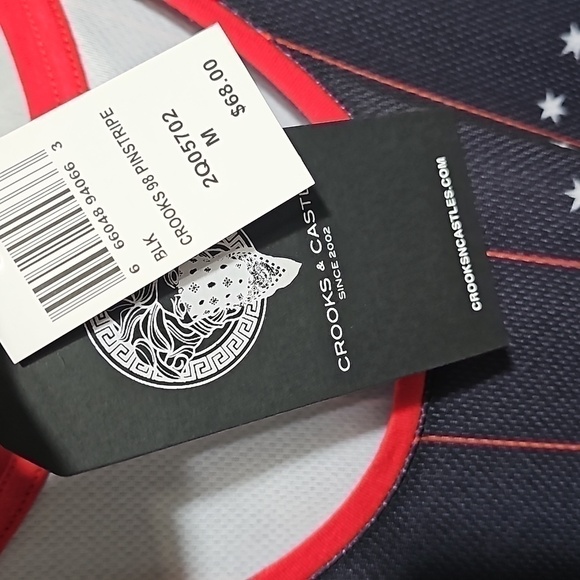 Crooks &‎ Castles Pinstripe Tank Top Size Medium NWT - Picture 3 of 5